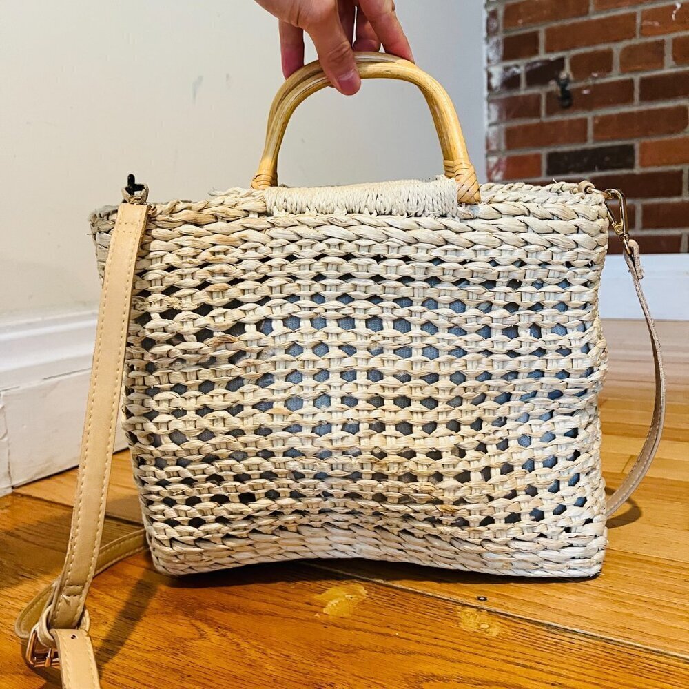 Straw Bag Beach Hollow Woven Bag Women's Bag